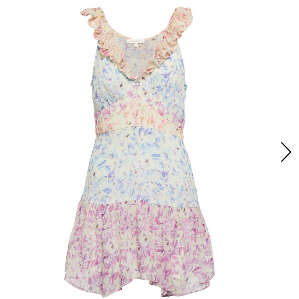Love Shack Fancy Seneca Floral Silk Dress